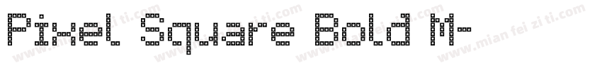 Pixel Square Bold M字体转换